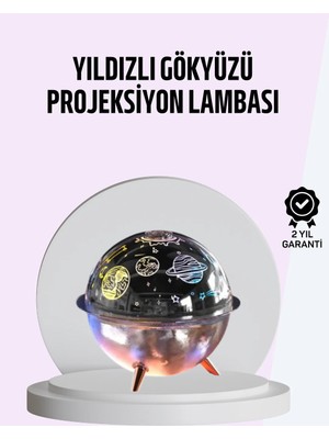 ALK USB Şarjlı Uzay Temalı Işık Projektörü Hava Nemlendirici
