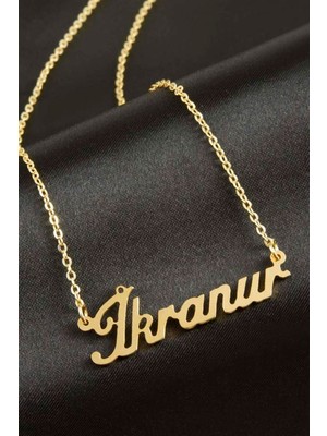 Bijuteri Net Ikranur Isimli Kolye (Kişiye Özel) - Sarı