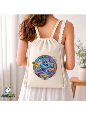 Ghostbastır Design Aladdin Büzgülü Keten Çanta C004