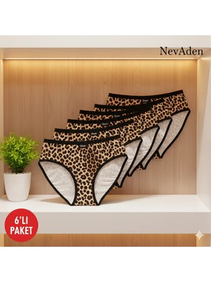 Özten Leopar Bikini 6'lı M