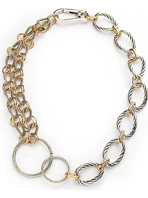 Twist ÇİFT RENKLİ METAL ZİNCİR KOLYE TW6260051055265