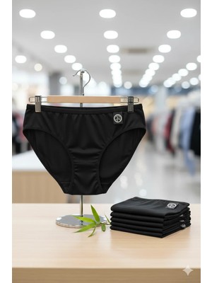 Özten Beyaz Ten Siyah Bambu Bikini Tekli Siyah - S
