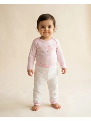 Pembe – Civciv Baskılı Bebe Takım