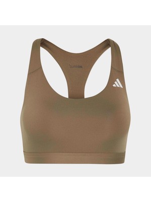 Adidas Optime Essentials Kadın Bej Sporcu Sütyeni (KS8516)