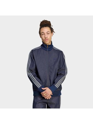 Adidas Firebird Adicolor Raw Erkek Mavi Jean Ceket (KS4971)