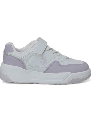 U.s. Polo Assn.  Mılow Jr 6pr Beyaz - Lila Kız Çocuk Sneaker A102695999