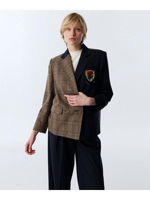 Twist Ekose Desen Mıx Patch'li Blazer TW6260106101015