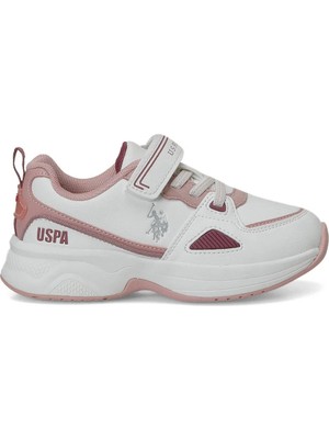 U.s. Polo Assn. Lessa Jr 6pr Beyaz-Pembe Kız Çocuk Sneaker A102695994