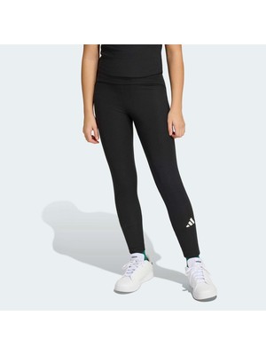 Adidas Sport Seasonals Collegiate Typography Çocuk Siyah Tayt (KS5143)