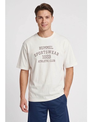 Hummel Samir Oversize Ekru Erkek T-Shirt 912433-9157