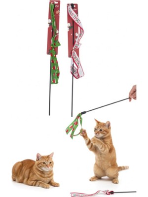Yılbaşı Temalı Kedi Oyun Oltası