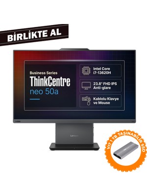 Lenovo Thinkcentre Neo 50A G5 Intel Core I7-13620H 32GB 1tb SSD 23.8" Fdos All In One + Vıt 1 Tb SSD 12SC001XTR 016