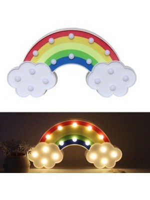 LED Işıklı Gökkuşağı Gece Lambası