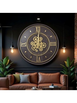 Çarklı Duvar Saati 55 cm