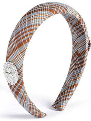 Twist Ekose Desen Saç Bandı TW6260124001018