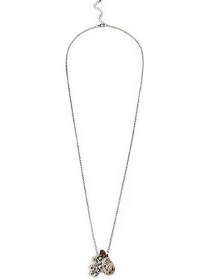 Twist Kombine Uçlu Metal Zincir Kolye  TW6260051066122