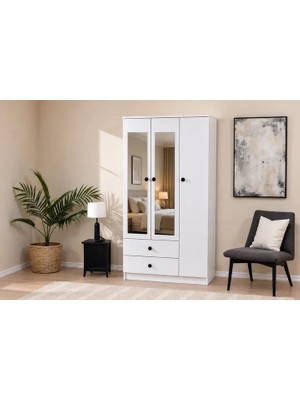 Vivense King Aynalı Gardırop, 3 Kapaklı