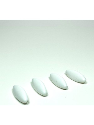 Sungur's Store 4 Adet Plastik Çengelli Eşarp ve Şal Iğnesi Beyaz 4 cm