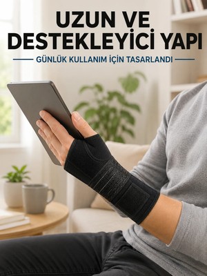 Fiberliz Avuç Içi Metal Destekli El Bilekliği Ayarlanabilir Cırtlı Bilek Desteği