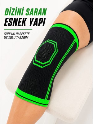 Fiberliz Sporcu Dizlik Esnek Örme Diz Koruyucu Nefes Alan Hafif ve Konforlu Tasarım