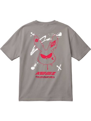 BarsDepo Ateez Baskılı Unisex Oversize T-Shirt