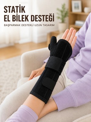 Skygo Başparmak Destekli El Bilek Ateli Metal Destekli Statik Bileklik Ayarlanabilir