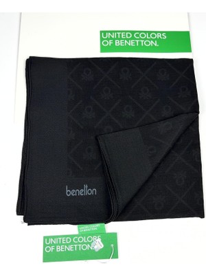 Benetton Elegante Uno Şal 1026-83 Siyah