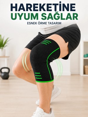 Skygo Nefes Alabilen Örme Dizlik Esnek Yapılı Spor ve Egzersiz Dizliği