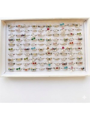 Sungur's Store 12'li Prenses Yüzük Seti - Gümüş