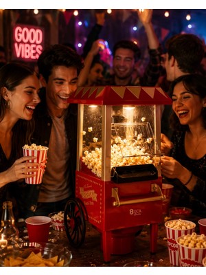 Canarino Yağsız Popcorn Makinesi Hızlı Sıcak Hava Mısır Patlatıcı Ev Tipi Kullanım