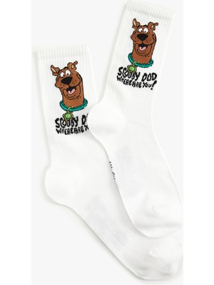 Koton Scooby Doo Çorap Lisanslı Soket Pamuk Karışımlı