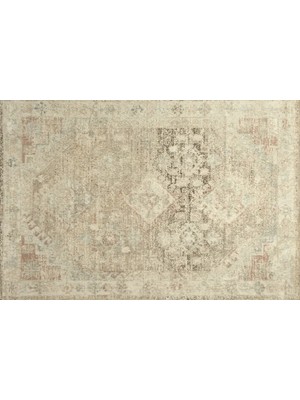 Vivense Modern Vizon ve Krem Eskitme Desenli Halı, 67X183