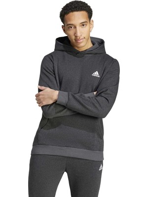 Adidas M Mel Hd Sıyah Melanj Erkek Sweatshirt