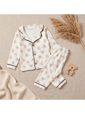 Minelora Koala Desenli Pamuklu Erkek Çocuk Pijama Takımı