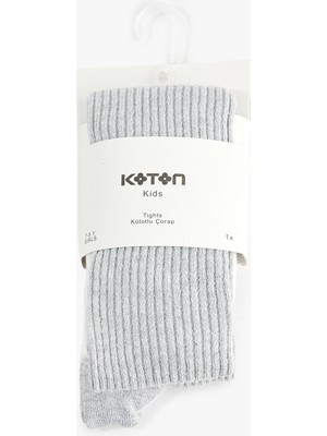 Koton Parlak Detaylı Fitilli Külotlu Çorap