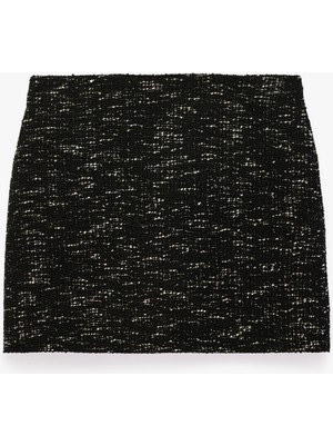 Koton Fermuar Detaylı Normal Bel Slim Fit Tüvit Mini Etek