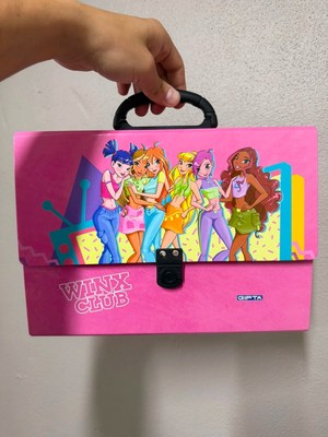 Gıpta Winx Club Kız Çocuk Saplı Kilitli Çanta Karışık Desen 1 Adet