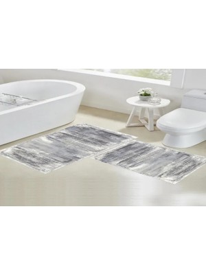 Vivense Dijital Baskı, Kaymaz Taban Ikili Banyo Paspası 100X60 + 60X50 cm  RVG5-0696
