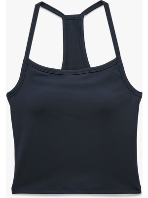 Koton Slim Fit Basic Çapraz Ip Askılı Kolsuz Spor Atlet