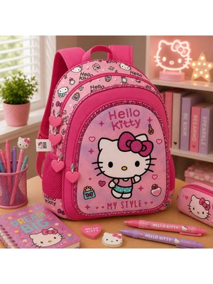 Ceren Oyuncak Hello Kitty Okul Çantası Çift Bölmeli