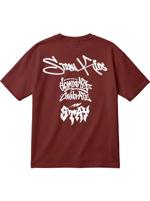 BarsDepo Stray Kids Baskılı Oversize T-Shirt