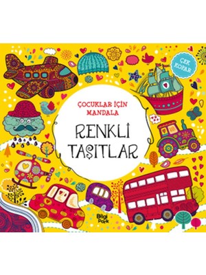 Lisinya Çocuklar Için Mandala - Renkli Taşıtlar