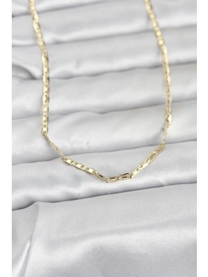 Alkasaz cm 14K Gold Renk Gemici Zincir Model 60 cm Kadın Kolye