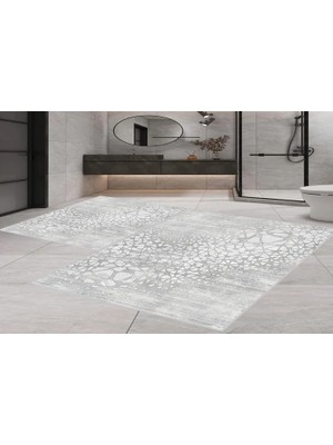 Vivense Dijital Baskı, Kaymaz Taban Ikili Banyo Paspası 100X60 + 60X50 cm  RVG5-1601