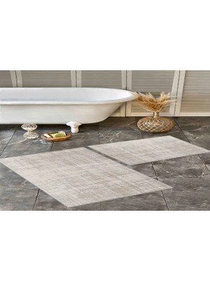 Vivense Dijital Baskı, Kaymaz Taban Ikili Banyo Paspası 100X60 + 60X50 cm  RVG5-1787
