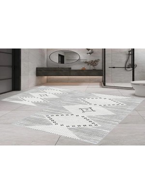 Vivense Dijital Baskı, Kaymaz Taban Ikili Banyo Paspası 100X60 + 60X50 cm  RVG5-0406