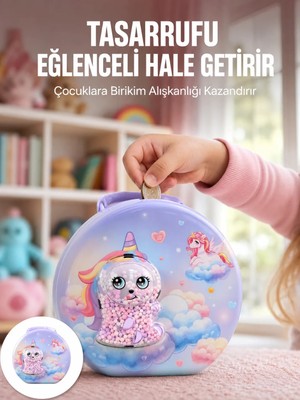 Alkasaz Eğitici Şifreli Çocuk Para Kasası Dayanıklı Metal