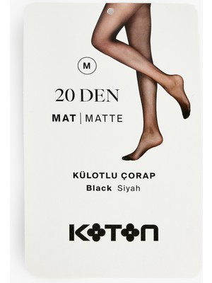 Koton 20 Den Mat Külotlu Çorap