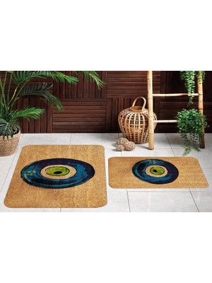 Vivense Dijital Baskı, Kaymaz Taban Ikili Banyo Paspası 100X60 + 60X50 cm  RVG5120