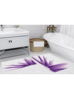 Vivense Dijital Baskı, Kaymaz Taban Ikili Banyo Paspası 100X60 + 60X50 cm  RVG5133